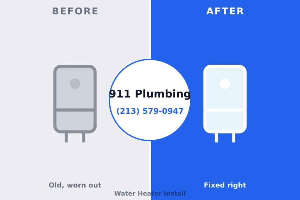 Before and after: plumbing repair Arcola, VA